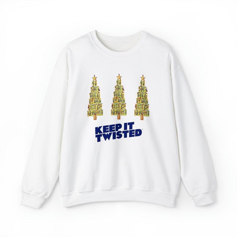 Twisted Tea Christmas Tree Unisex Heavy Blend Crewneck Sweatshirt, Beer Lovers, Twisted Tea, Funny Christmas T-Shirts, Hoodie