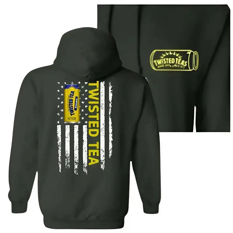 Twisted Tea Logo Flag Two-sided Shirt, Twisted TeaLight Shirt, For Men And Women Hoodie, Sweatshirt | WearSparks.com