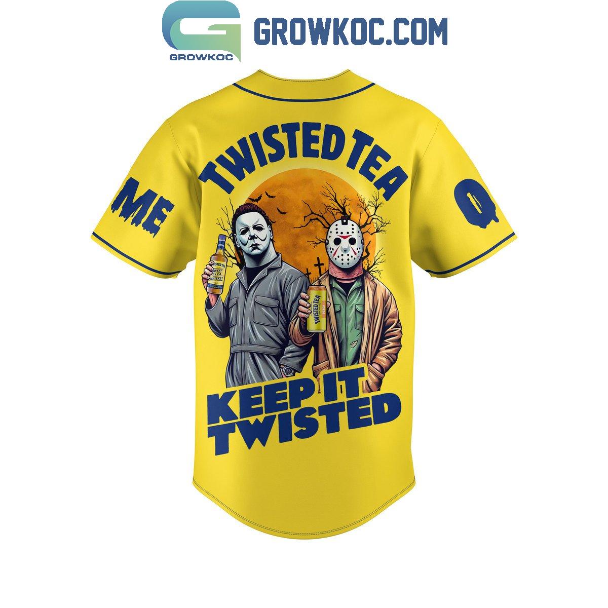 Twisted Tea Keep It Twisted Halloween Personalized Baseball Jersey