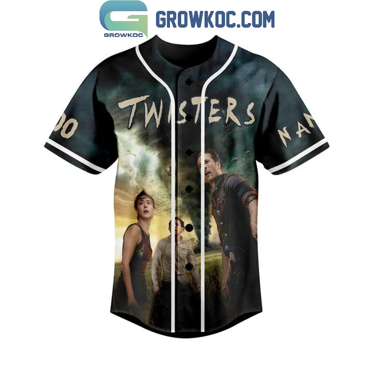 Twisters Not My First Tornadeo Personalized Baseball Jersey