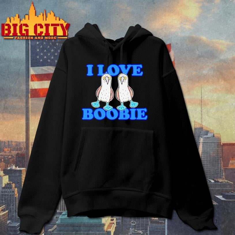 Two Penguins I love Boobies funny shirt