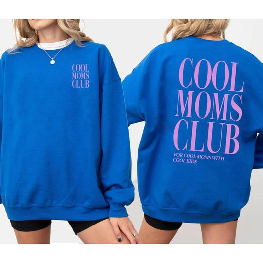 Two Side Cool moms club retro graphic sweatshirt for women, presents for mom, expecting mom gif T-Shirts, Hoodie