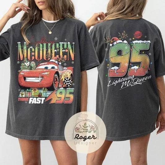 Two-sided Cars Christmas Shirt, McQueen Radiator Spring Cars Land Family Vacation 2024 Hoodie, Sweatshirt | WearSparks.com