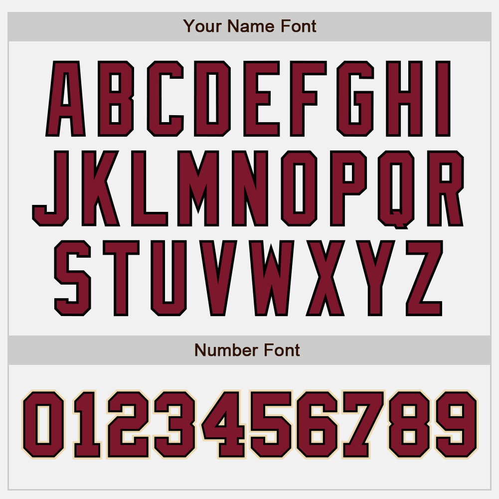 Custom White Crimson-Black Authentic Two Tone Baseball Jersey
