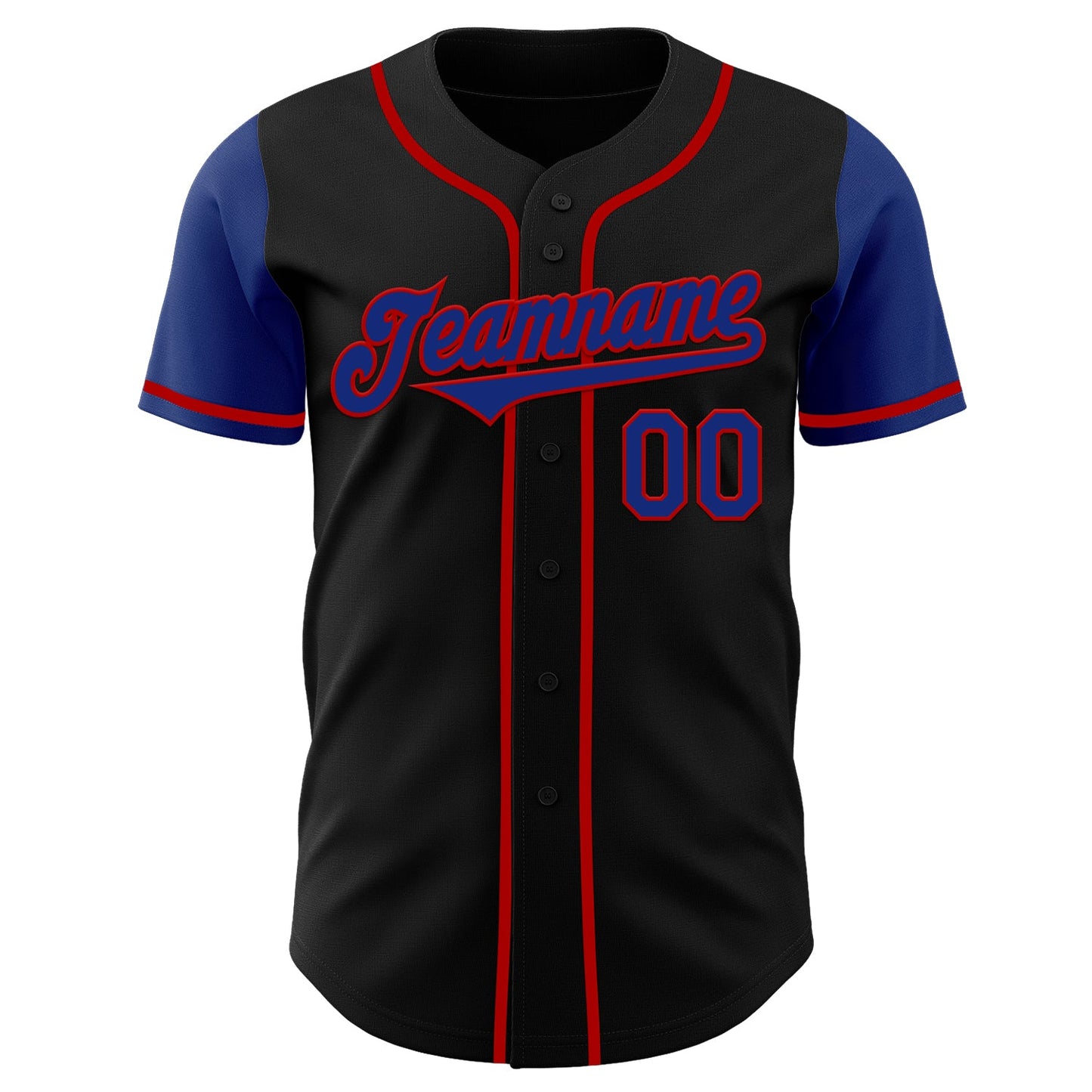 Custom Black Royal-Red Authentic Two Tone Baseball Jersey T-Shirts, Hoodie, Sweatshirt | WearSparks.com (Image 2)