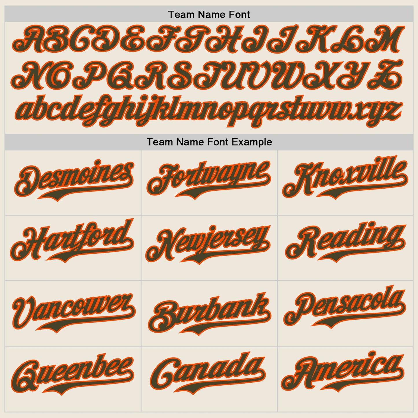 Custom Cream Olive Pinstripe Orange Authentic Two Tone Baseball Jersey