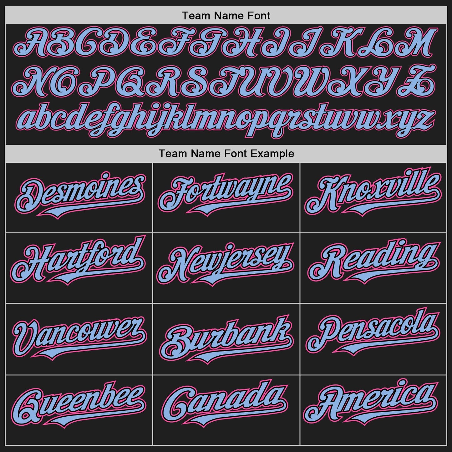 Custom Black Light Blue Pinstripe Pink Authentic Two Tone Baseball Jersey