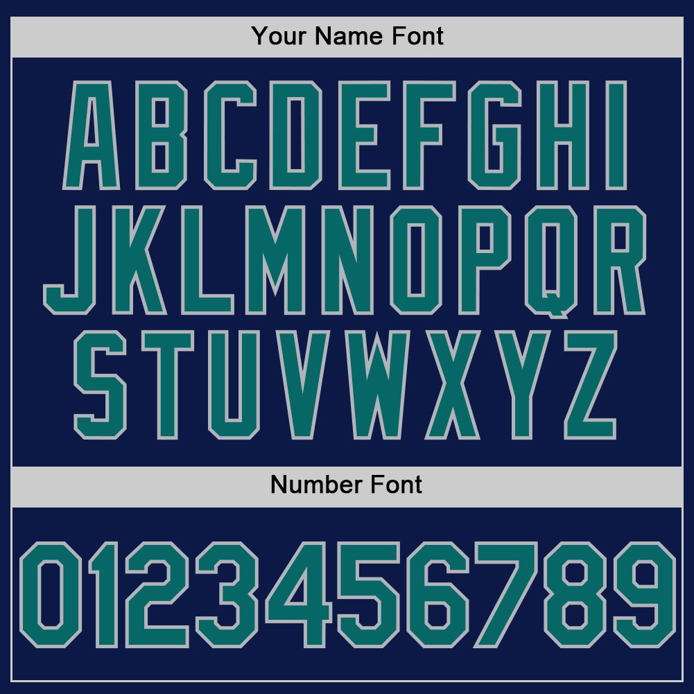 Custom Navy Teal-Gray Digital Camo Two Tone Authentic Baseball Jersey