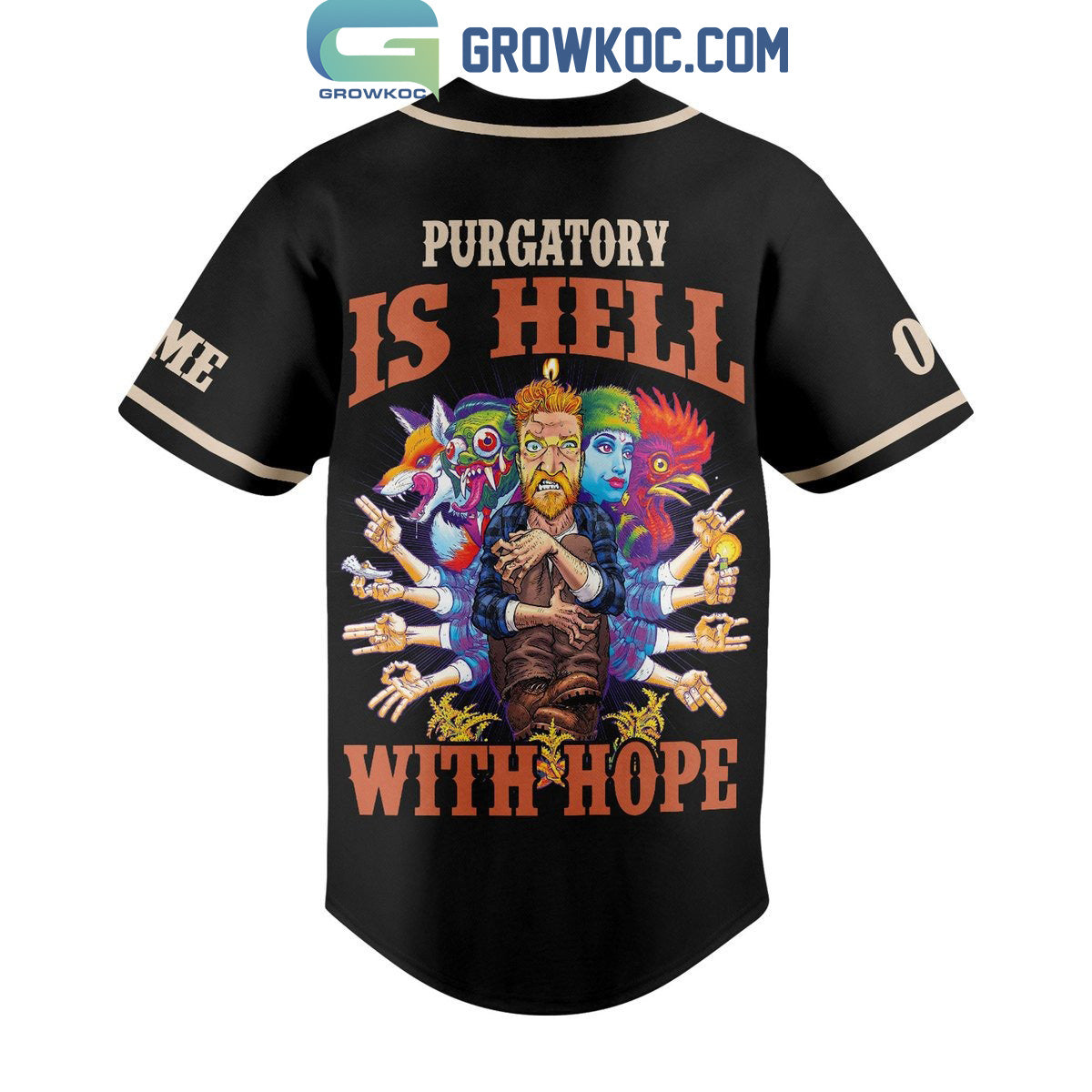 Tyler Childers Purgatory Is Hell With Hope Personalized Baseball Jersey