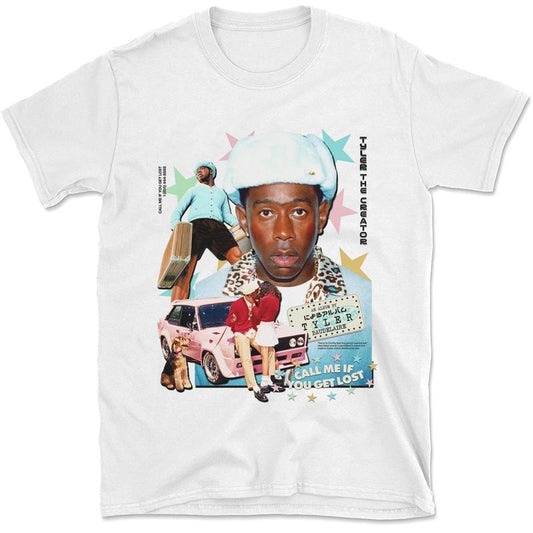 Tyler The Creator Shirt Call Me If You Get Lost Vintage Graphic Tee Shirt Rapper Merch Unisex T-shirt for Men Women Fans...