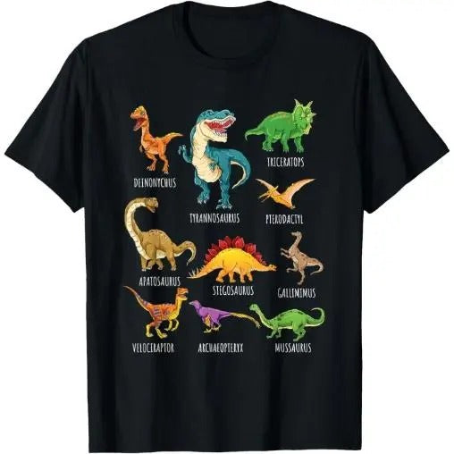 Types Of Dinosaurs Graphics Dino Identification T-Shirt Made in USA Hoodie, Sweatshirt | WearSparks.com