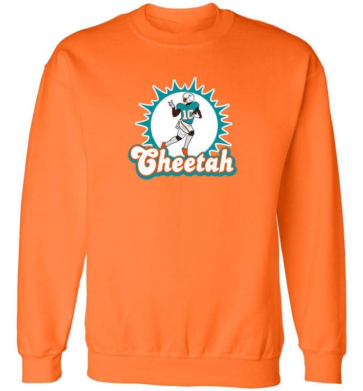 Tyreek Hill Miami Dolphins Cheetah Peace Sweatshirt T-Shirts, Hoodie | WearSparks.com