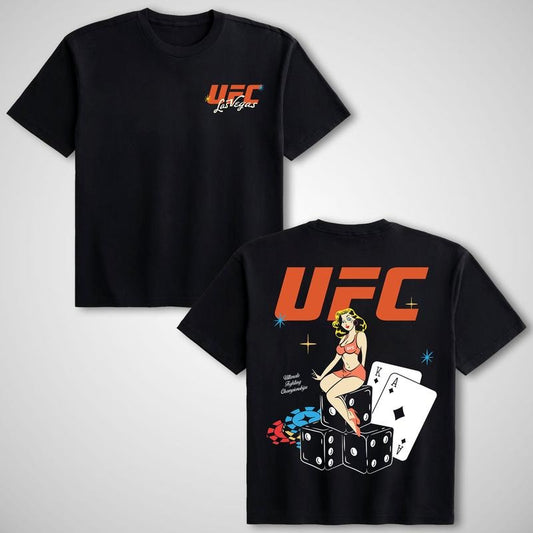 UFC Las Vegas Casino Dealer Tee, Men's UFC Old Vegas T-Shirt, UFC 2025 Shirt, UFC Graphic Tee, Casino Dealer Girl Tee,...