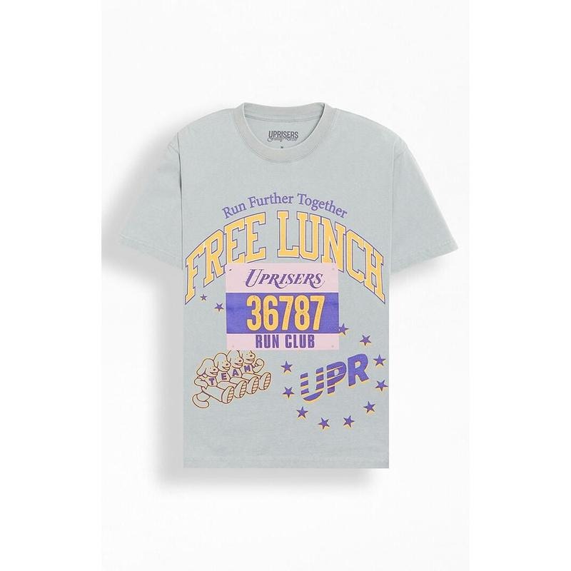 UPRISERS Men's Family Drive x Free Lunch Run Club T-Shirt - Multicolor Hoodie, Sweatshirt | WearSparks.com