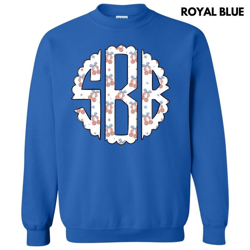 USA Disco Cherry Monogram Sweatshirt 'NLB' T-Shirts, Hoodie | WearSparks.com