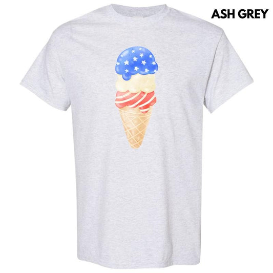 USA Ice Cream Cone Gildan Short Sleeve T-Shirt 'NLB' Hoodie, Sweatshirt | WearSparks.com