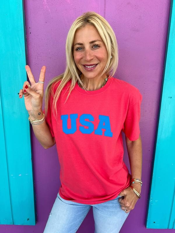 USA Poppy Red Tee Hoodie, Sweatshirt | WearSparks.com