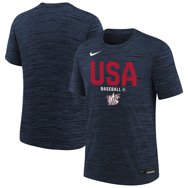 USA Baseball Navy 2026 World Baseball Classic Collection Velocity Dri-FIT T-Shirt