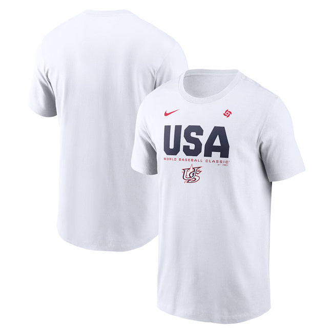 USA Baseball White 2026 World Baseball Classic Icon T-Shirt