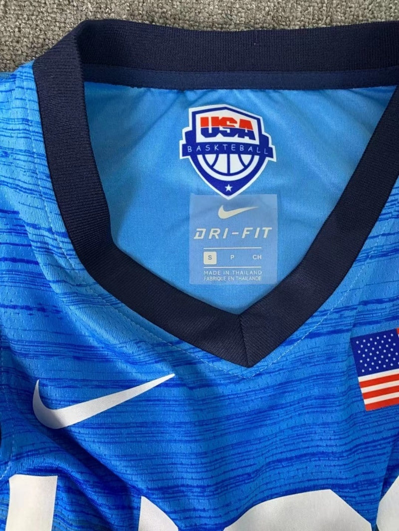 USA Dream Team 14 #7 Durant Tokyo Olympics Team USA Blue Style 8