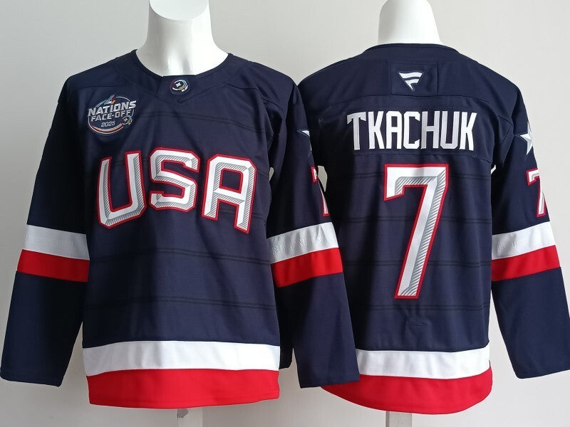 USA #7 Matthew Tkachuk Team USA