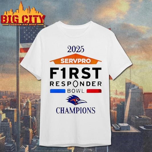 UTSA Roadrunners 2025 First Responder Bowl Champions classic Shirt