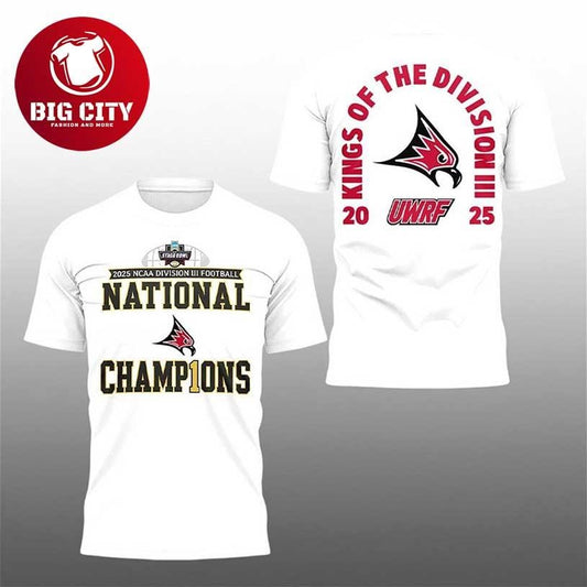UWRF Division III Champions 2025 The King Two Sided Shirt