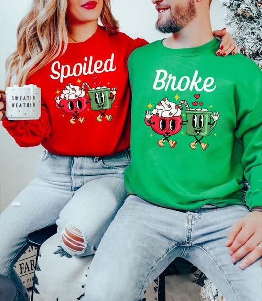 Ugly Couples Christmas Sweater, Ugly Couple Sweaters, Couples Christmas Sweaters, Christmas Sweatshirts, Matching Couple...