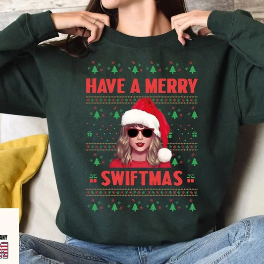 Ugly Swiftie Christmas Sweatshirt Tshirt, Merry Swiftie Shirt, Merry Christmas Shirt, Ugly Christmas Shirt, Swiftie Shirt...