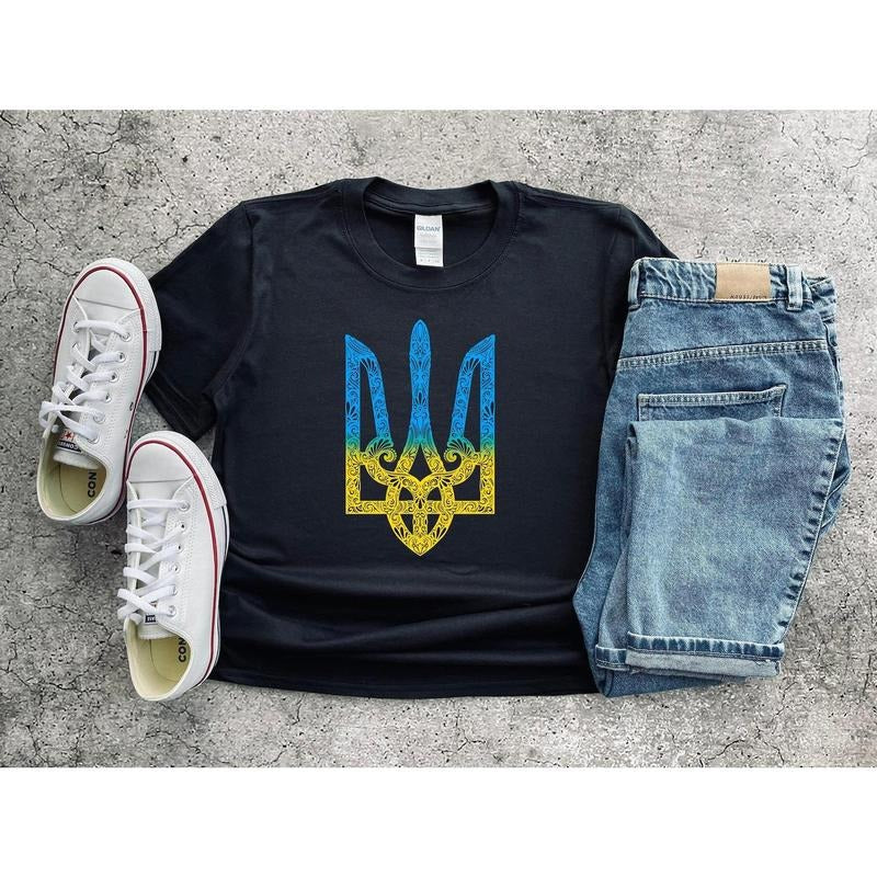 Ukraine Shirt, Ukraine Support Outfit, Ukraine T-shirt, Ukraine Emblem Shirt, Ukraine Symbol T-shirt, Ukraine Gift Shirt...