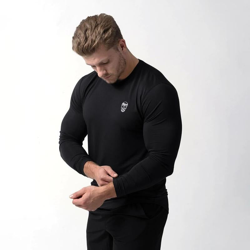 Ultra-Soft Men's Long Sleeve Shirt for Outdoor & Indoor Training, Moisture-Wicking & Quick-Drying Fabric, Autumn Season...