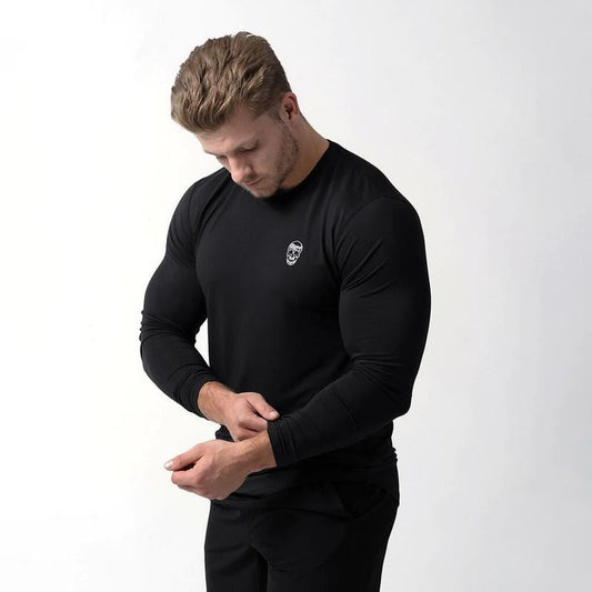 Ultra-Soft Men's Long Sleeve Shirt for Outdoor & Indoor Training, Moisture-Wicking & Quick-Drying Fabric, Autumn Season...