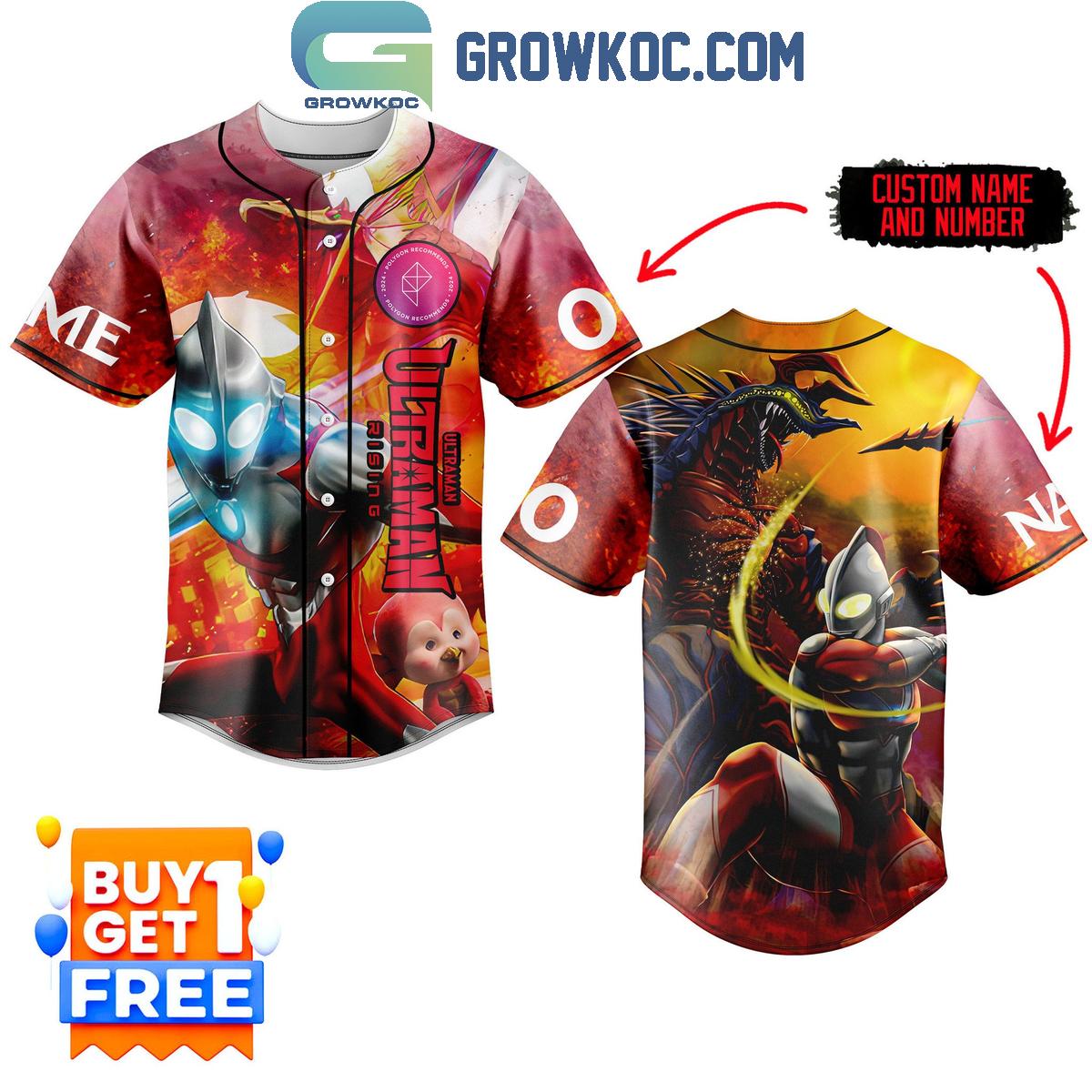 Ultraman Rising Animation 2024 Personalized Baseball Jersey