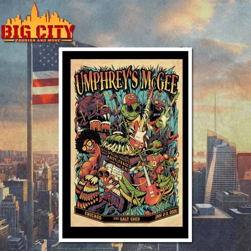 Umphrey’s McGee Event Chicago IL On Jan 2-3 2026 Poster Shirt