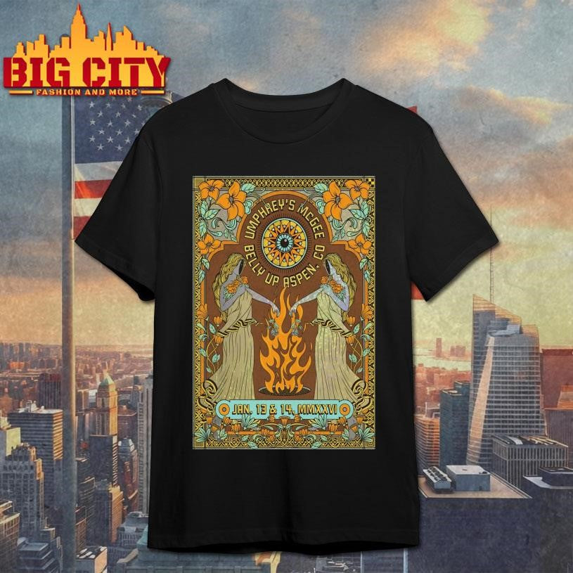Umphrey’s McGee Jan 13-14 2026 Belly Up Aspen CO Poster Shirt