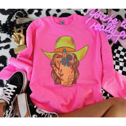 Unapologetic Crew Sweatshirt, Graphic Crewneck shirt, cowgirl outfits, western clothing, western tops outfits women,...