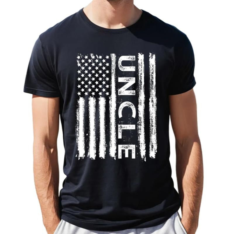 Uncle American Flag T Shirt, Gift For Uncle From Niece Nephew, Vint*ge Us Flag Uncle Tee, Fathers Day Gift, Unisex Short...