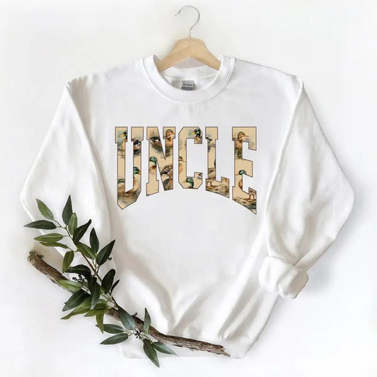 Uncle Duck Hunting Season Graphic Vintage Mallard Duck AUNTIE Gift For Unisex T-shirt Hoodie Sweatshirt Pullover Cotton...