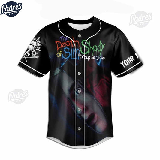 Unique The Death Of Slim Shady Eminem Custom Baseball Jersey - Padres Jersey Oasis: Elevate Your Baseball Style... (Image 1)