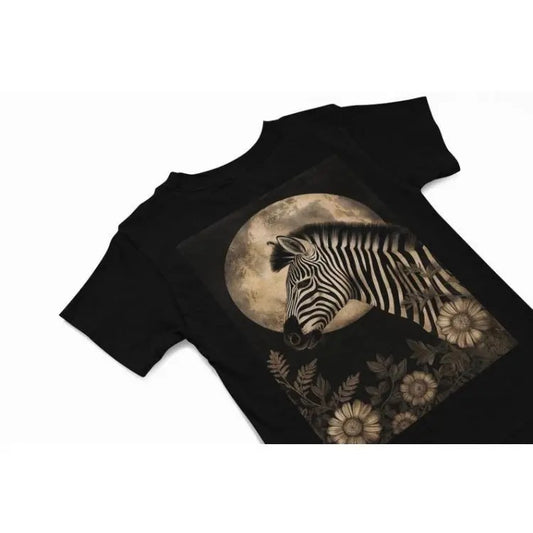 Unique Zebra T-Shirt, Moon t shirt, Zebra graphics tee, African wildlife animal Tee, wildlife tee, Zoo keeper t shirt,...