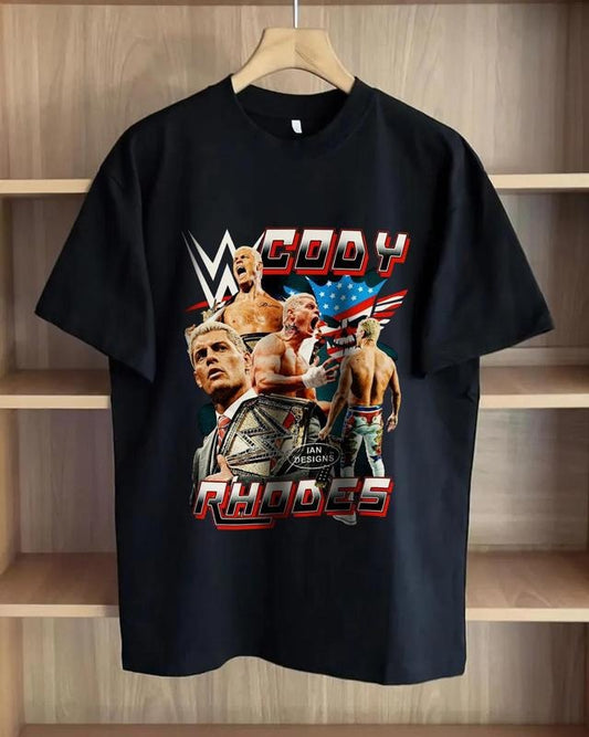 Unisex' T-Shirt Cody American Rhodes Nightmare T Shirt, Wrestler Tee, Unisex Cotton Tee Hoodie, Sweatshirt | WearSparks.com
