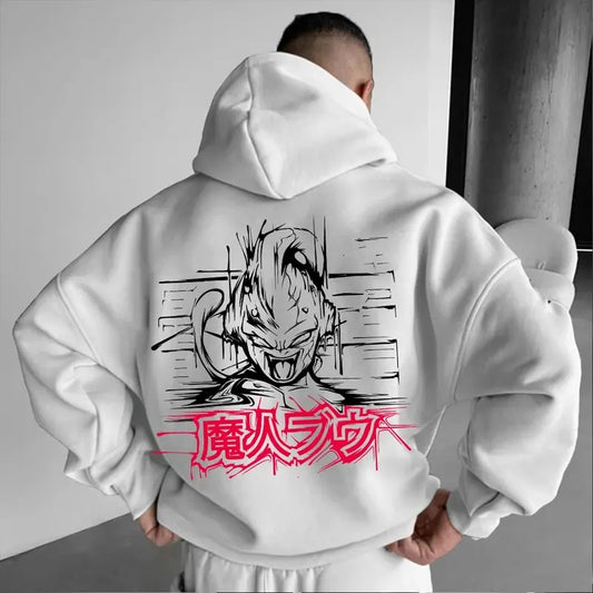 Unisex Anime MAJIN BUU Print Hoodie, Manga Hoodie For Men, Best Anime Hoodie, Gift For Anime Lovers, Anime Printed Shirt,...