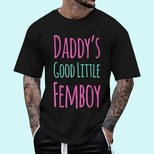 [Unisex Cotton Shirt] Femoby Daddy's Good Little Femboy T-Shirt Classic Comfy Hoodie, Sweatshirt | WearSparks.com