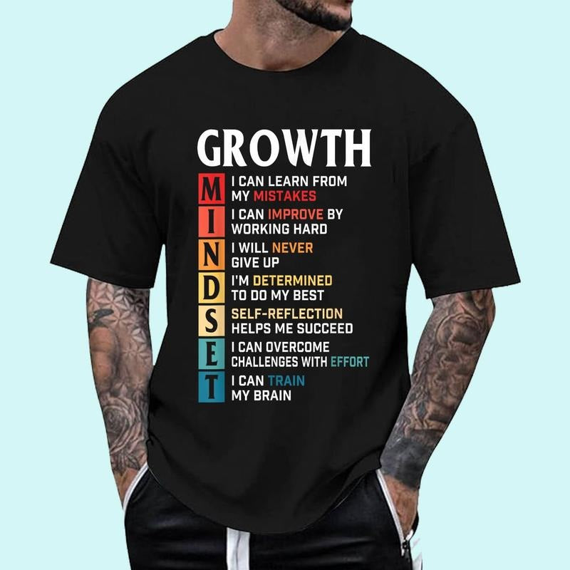 [Unisex Cotton Shirt] Growth Mindset Definition - Motivational Quote Inspiration T-Shirt Hoodie, Sweatshirt | WearSparks.com