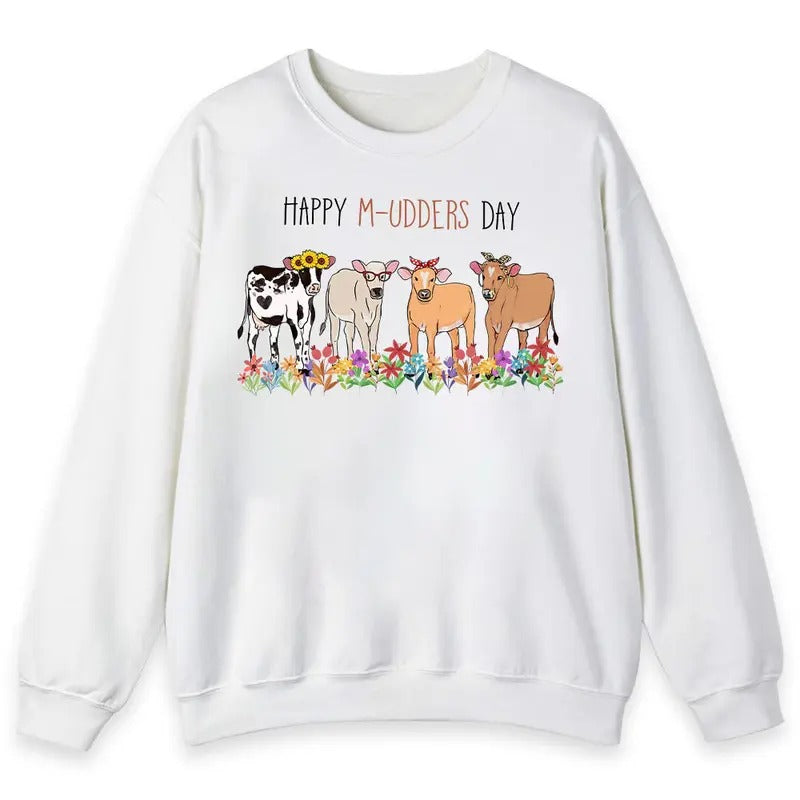 Unisex Cow Mothers Day  T-Shirt  , Sweatshirt  and Hoodiestyle{n002}2 Hoodie | WearSparks.com