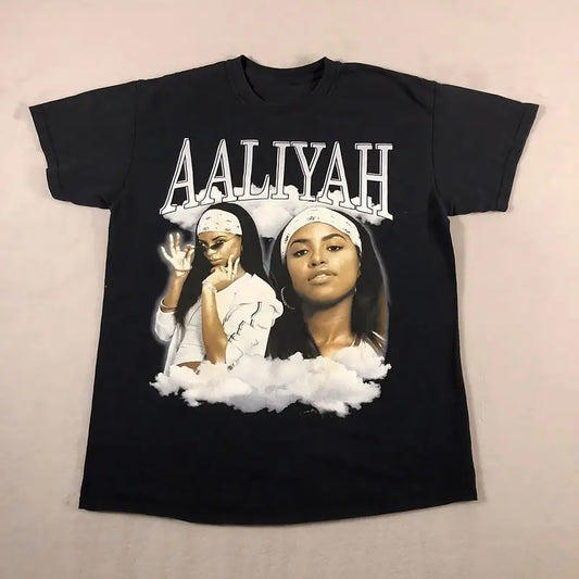 Unisex Graphic Aaliyah Shirt Mexico Cuban Retro Singer Music T-shirt Hoodie, Sweatshirt | WearSparks.com