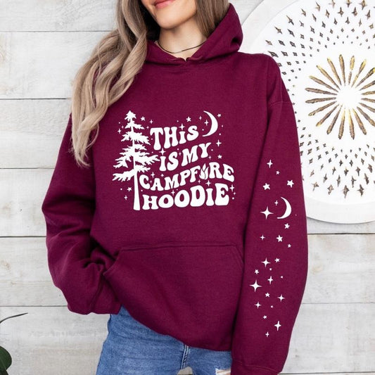Unisex Jerzees pullover This is my campfire longsleeve cotton polyester hoodoe T-Shirts, Hoodie, Sweatshirt | WearSparks.com
