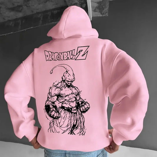Unisex Majin Buu Graphic Print Hoodie, Manga Hoodie For Men, Best Anime Hoodie, Gift For Anime Lovers, Anime Printed...