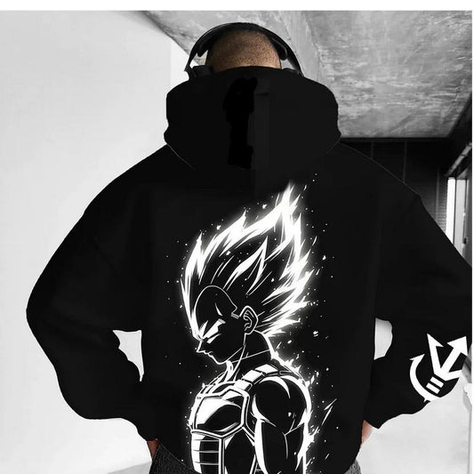 Unisex Oversized Anime Print Hoodie, Gift the Magic of Anime: Soft, Stylish, and High-Quality Hoodies That Every Fan Will...