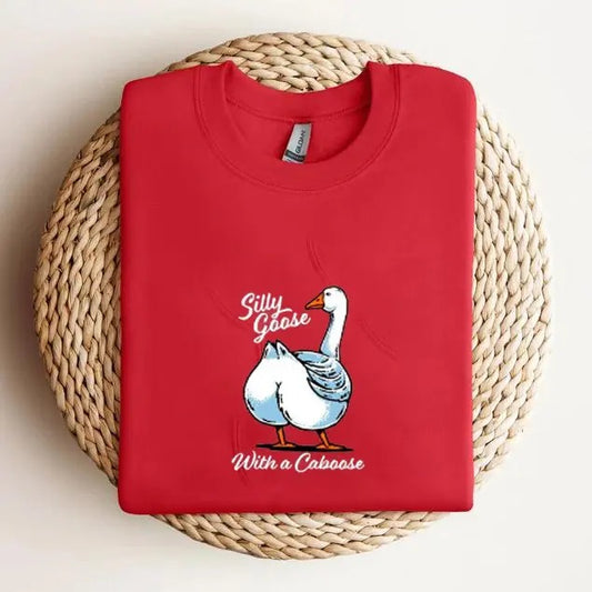 Unisex Silly Goose with a Caboose Shirt, Silly Goose bumps, Silly Shirt, Funny Cowgirl Shirt, Funny Western Tee, Funny...